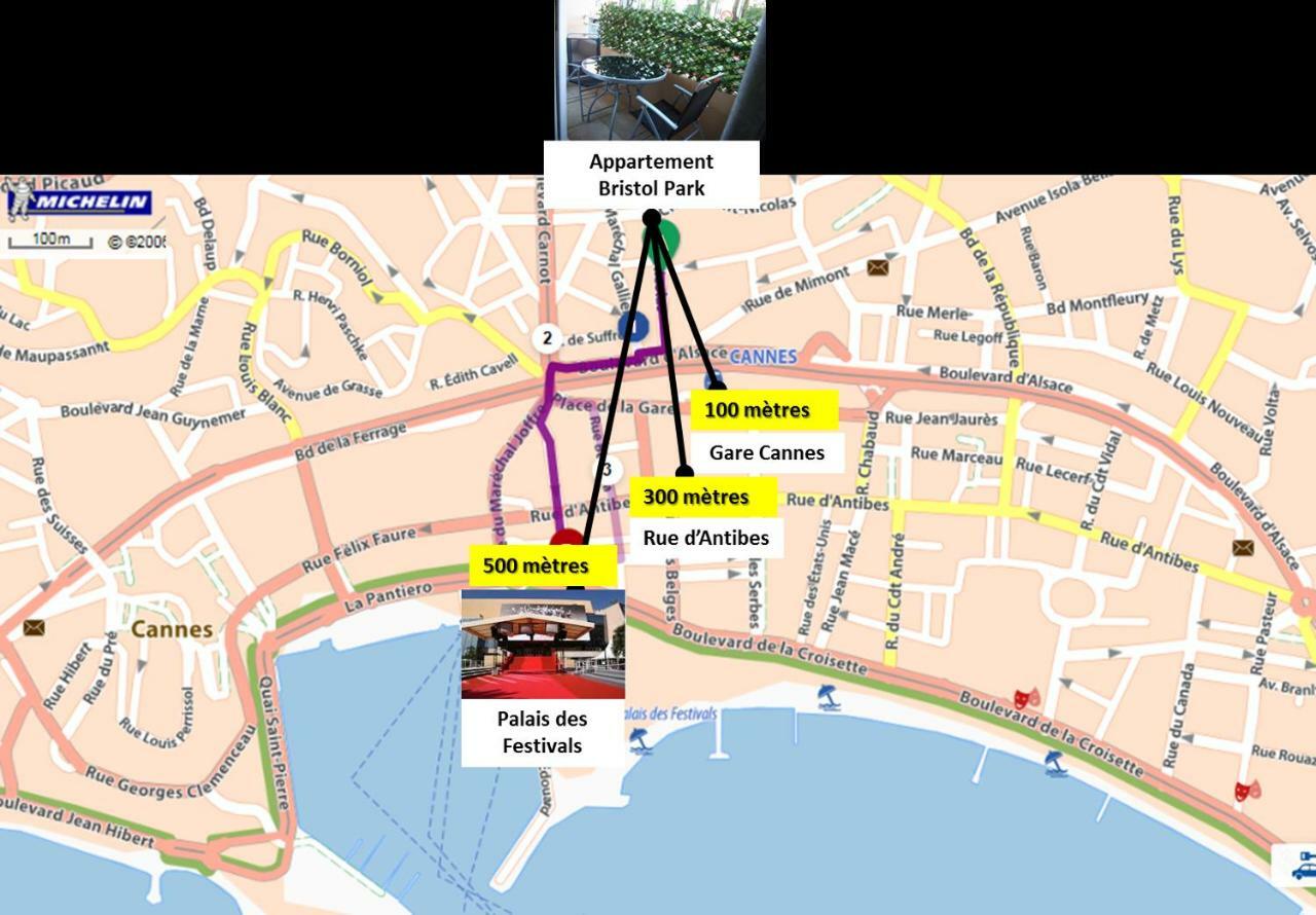 戛纳Bristol Park - Parking - 5Mn Walk From Palais Des Festivals公寓 外观 照片